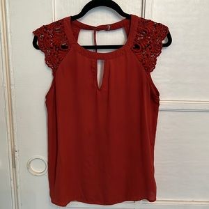 Burnt orange blouse